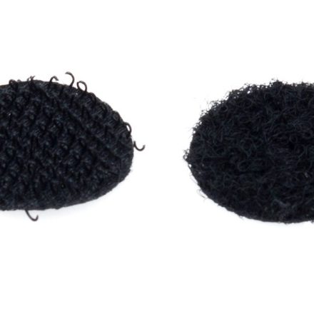 Roue de navet 16mm Noir 1250pc Crochet + boucle
