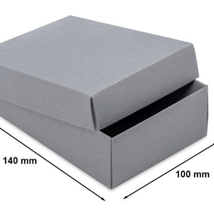 Boîte cadeau en carton petite A6 140x100x47 mm Gris S