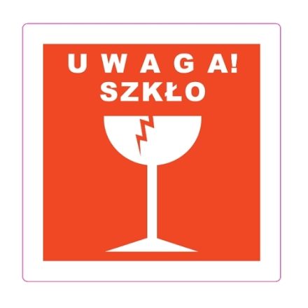 Stickers Note Étiquettes d'avertissement en verre 100x100 mm 100 pièces en rouleaux