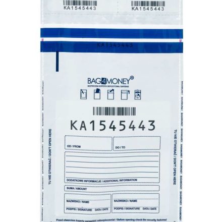 Enveloppes bancaires sécurisées A5 140x220 mm Revêtement blanc 100 pc