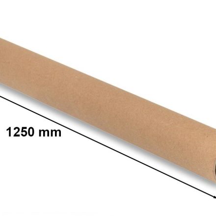Tube en carton pour affiches 2A0 120 mm épaisseur 2 mm Dn 1250 mm