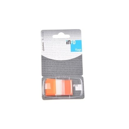 Les signets d'indexation orange 25x43 mm 50 pcs avec alimentation