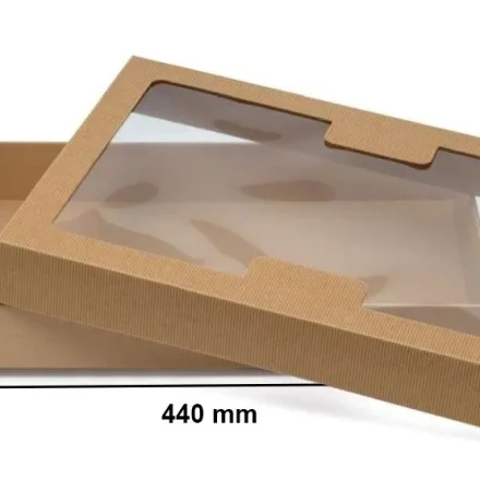 Boîte enduite de mode avec fenêtre 440x290x50mm Casquette