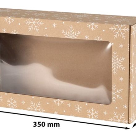 Boîte à mode de Noël 350x200x100 mm EKO flocons de neige F427