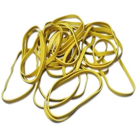 Recettes en caoutchouc caoutchouté jaune 80 mm 1,5 x 6,0 mm 1 kg Très bien. 280 pc