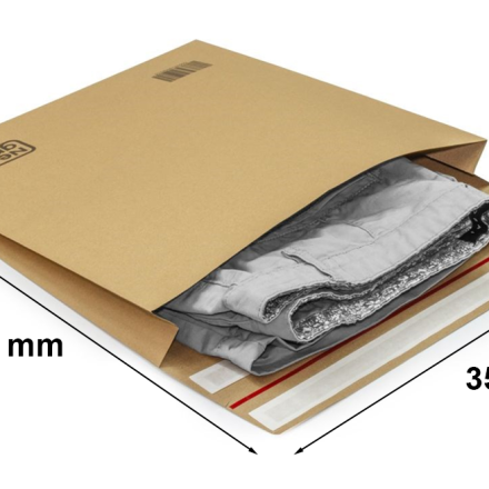 Enveloppes en papier, marron 2 Bandes autocollantes 350x350x60 mm 10 pcs