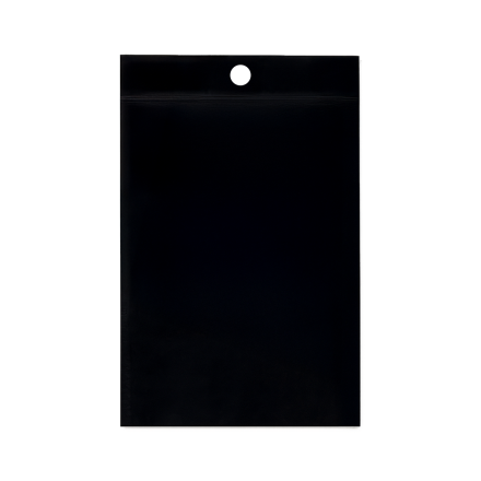 Sachets à fermeture zip noirs forts 90x130 mm 100 um, sacs à main 50 pcs