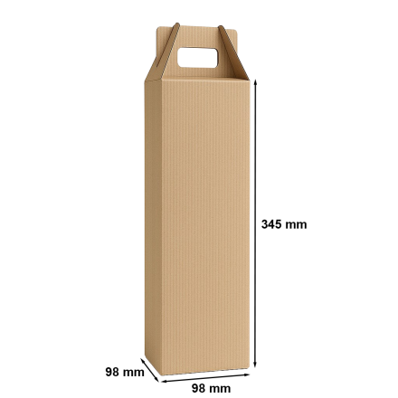 Boîte en carton  98x98x345mm / vin