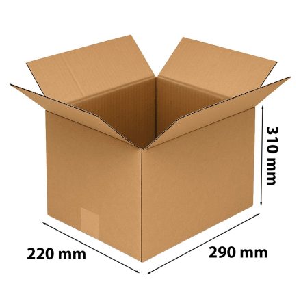 Boîte à rabats brun A4 310x220x290mm boîte pour le paquet InPost C