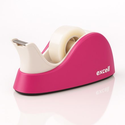 Distributeur de bandes de bureau rose 19 mm avec ventouses EX-61119PK