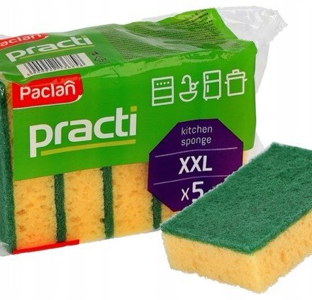 Éponges de cuisine Double Practi 5 pcs pour la saleté difficile
