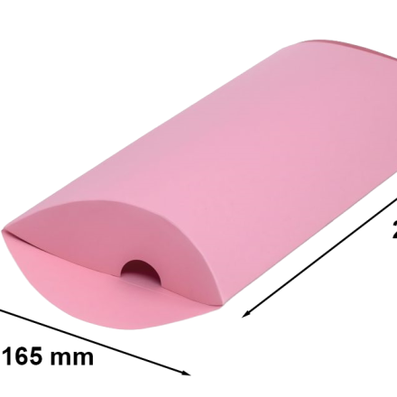 Oreiller décoratif boîte 250x165x50 mm poudre rose L pour cadeau