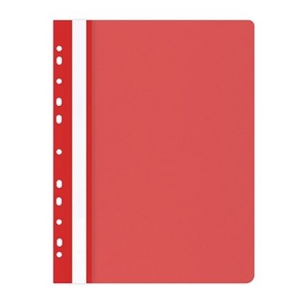 Cahier de travail en plastique A4 PP rouge pour les documents, 25 pcs