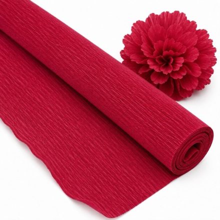 Crêpe italienne 180g rouge foncé 50 x 250 cm Papier floristique