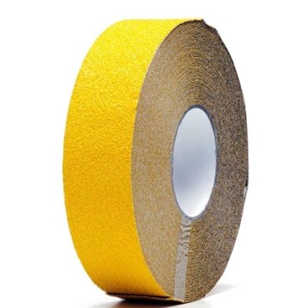 Bande antidérapante pour escaliers 25 mm x 18 m Avertissement jaune