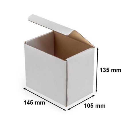 Boîte en carton F421 blanc 145x105x135mm boîte à mode