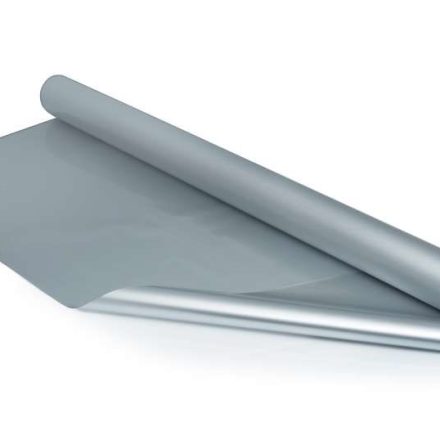 Feuilles de cellulose en rouleaux pour l'emballage 100 cm x 25 mb argent mat 30 um