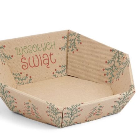 Plateau de Noël Joyeux Noël 305x260x130 gpanier ift 10 pcs