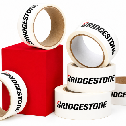 Bande d'emballage avec impression Solvent 48 mm x 54 m 3 couleurs 360 rouleaux
