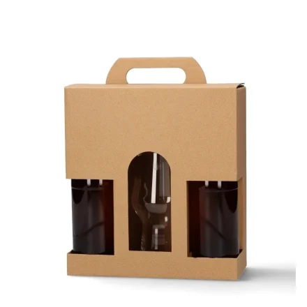 Emballage Continuer 2 Bière et pint, carton cadeau 105x240x260