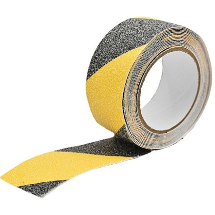 Bande antidérapante d'avertissement BHP 50 mm x 5 m jaune-noir