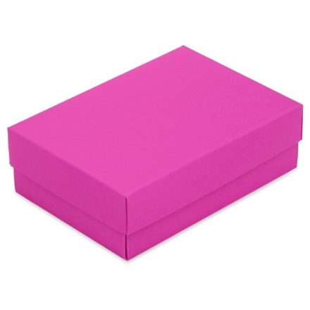 Boîte cadeau de mode en carton M 186x130x60 mm rose