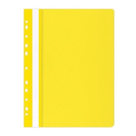 Pin A4 Cahier d'exercices PP jaune doux pour les documents 25 pcs