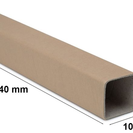 Carton tube carré 100 mm pour les affiches, gr. 2,5 mm, 840 mm