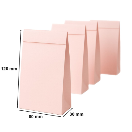 Enveloppe en carton étendue C7 80x120x30 mm rose 220 g 10 pc