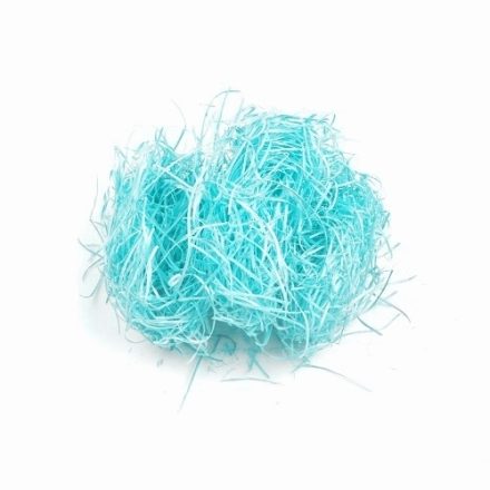 Laine de bois décorative turquoise 200 g Emballages en cave