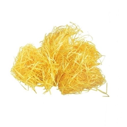 Laine de bois décorative jaune 500 g - cave pour colis d'emballage