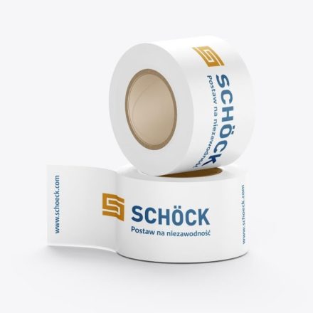 Bandes de conditionnement imprimées avec logo 1 Couleur du solvant 48 mm x 54 m 360 pcs