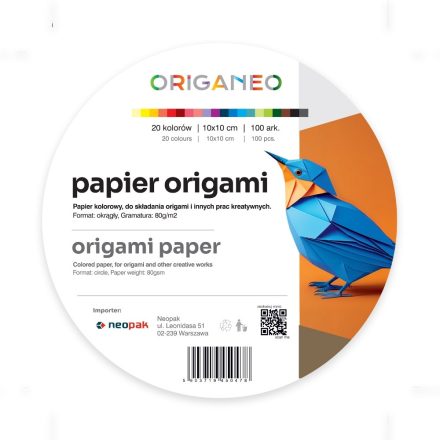 Roues en papier pour origami ORIGANEO mélange de couleurs 10 cm 100 pcs