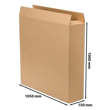 Boîte en carton, boîte d'expédition 1050x150x1000 mm B400 brun