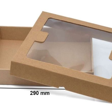 Boîte enduite de mode avec fenêtre 290x300x50 mm Casquette