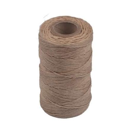 Fils de lin bruts, bronze 2 mm 100 m 100 g