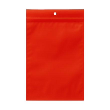 Sachets à fermeture zip PE Rouge, sacs à main 90x130 mm 100 µm 50 pcs