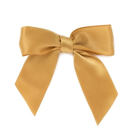 Arcs de satin autocollants 25mm or pour cadeaux 10 pcs