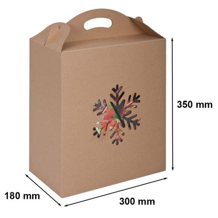 Boîte cadeau en carton de Noël 300x180x350 EKO GWIAZDKA