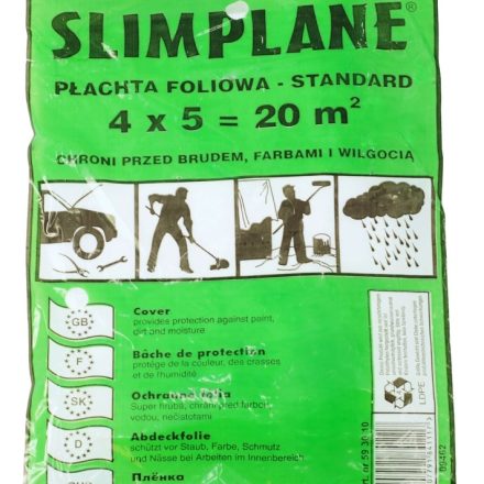 Film de peinture de protection HDPE 4x5m Norme verte pour les travaux de réparation