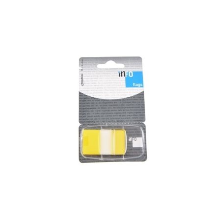 Tables d'indexation jaune transparent 25x43mm 50 pcs avec alimentation