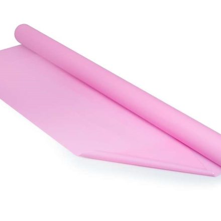Cellophane rose mat, feuille de cellophane en rouleau 100 cm x 25 mb