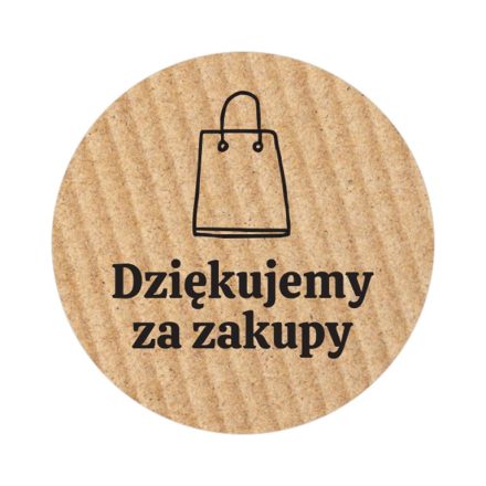 Stickers ronds Kraft Merci pour le shopping 35 mm 200 motif de pcs 2