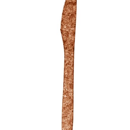 Un couteau jetable en fibres de bois 17 cm, brun, 80 pcs
