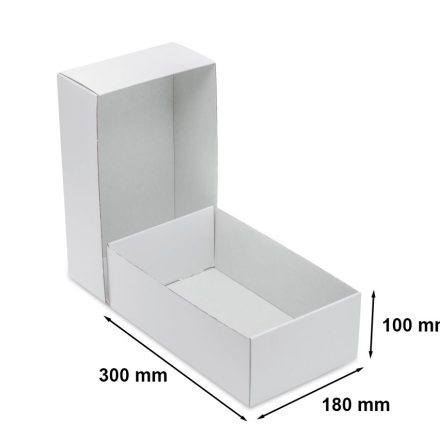 Boîte de coupure en carton 300x180x100 mm F330 blanc