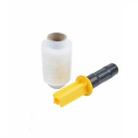 Stretch film minirap transparent 10 cm 23 um 0,30 kg fi38 + développeur
