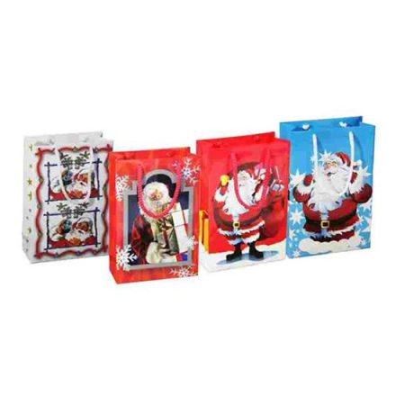Sacs à main de Noël mélange de papier cadeau 160x70x240 mm 10 pcs