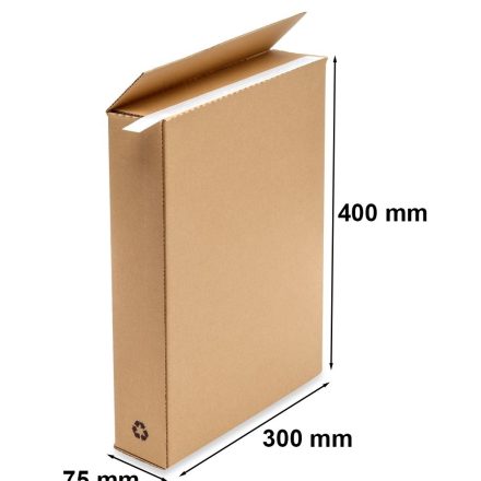 Boîte en carton, boîte à mode 300x75x400 mm avec bande adhésive