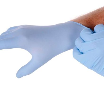Gants en nitrile à usage unique S bleu sans poudre 100 pcs