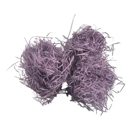 Cave en laine de bois décorative 30g remplisseur de boîte pourpre